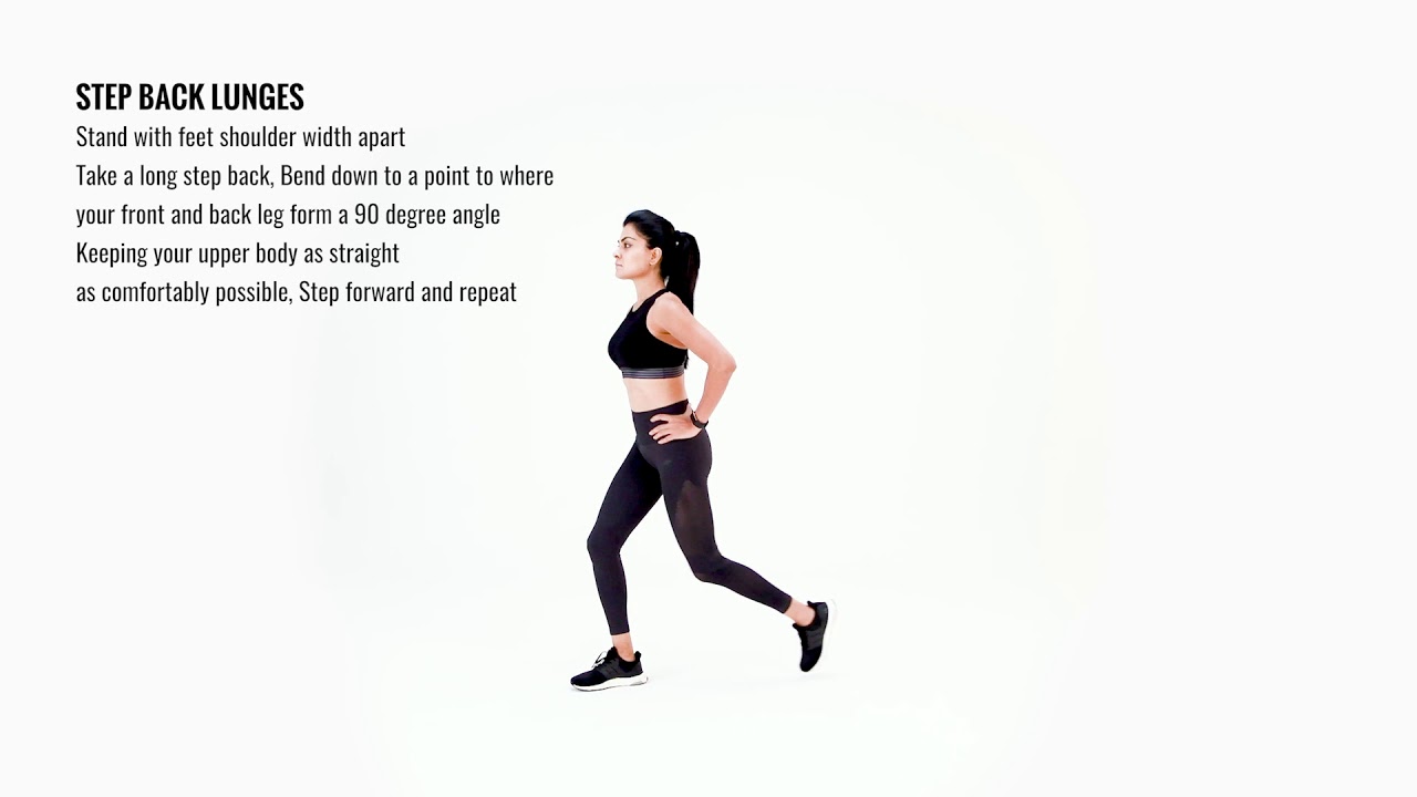How to do STEP BACK LUNGES