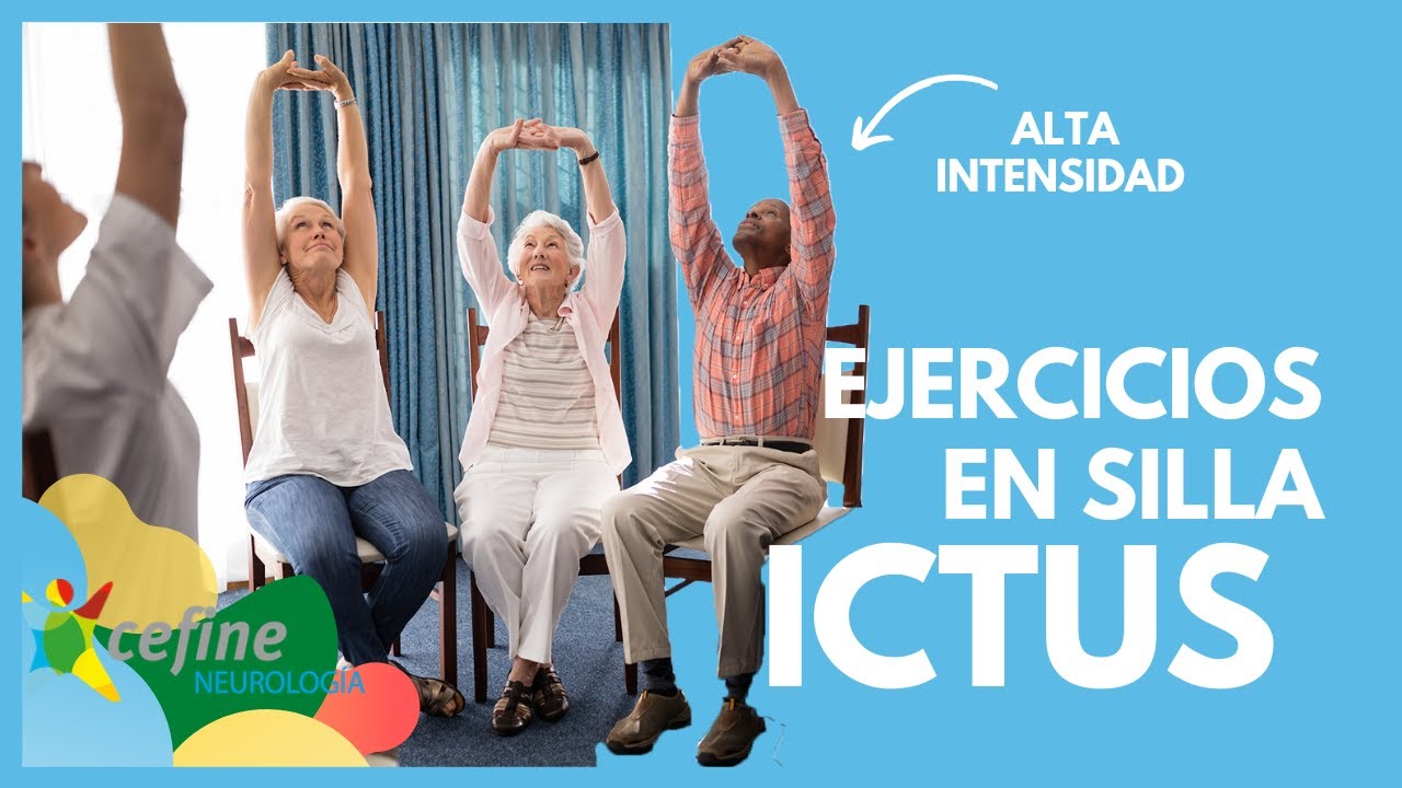 🧠 ICTUS - EJERCICIOS REHABILITACIÓN en SILLA 🪑 - CARDIO y ALTA INTENSIDAD