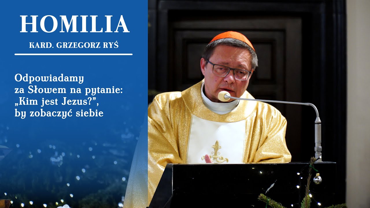 Kard. Ryś do prawników: Odpowiadamy za Słowem na pytanie: „Kim jest Jezus?”, by zobaczyć siebie