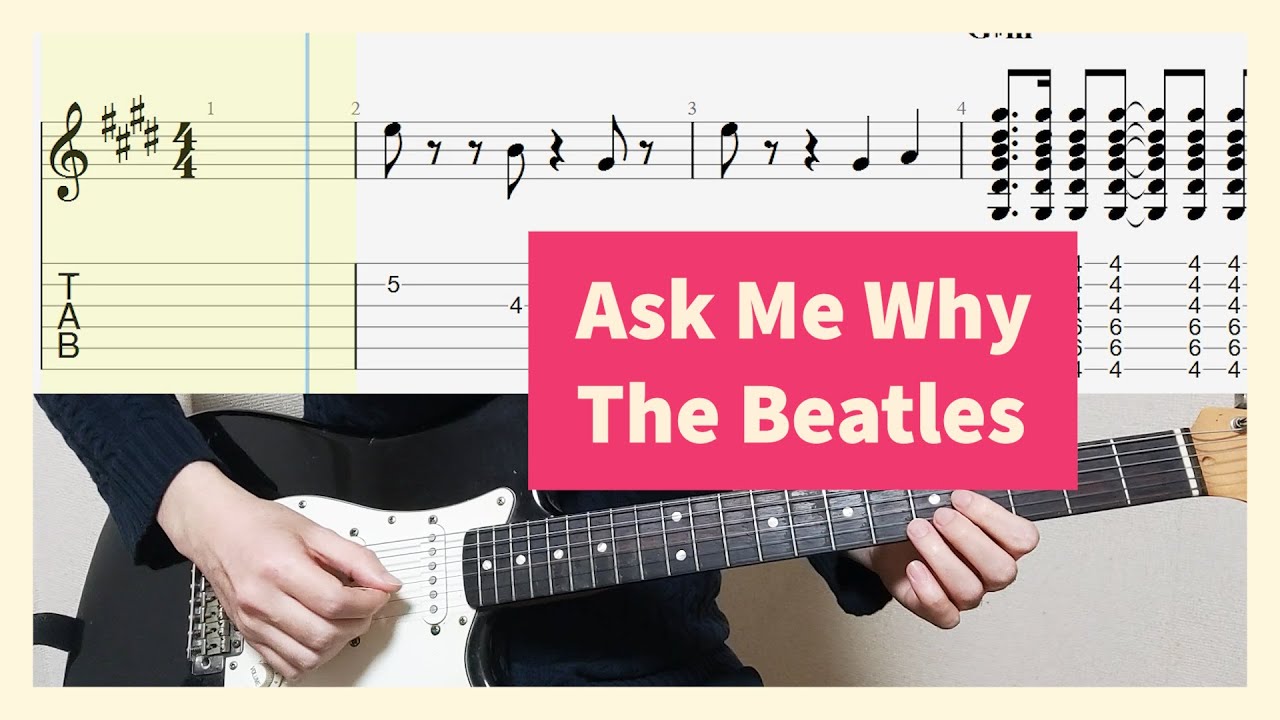 Ask Me Why - The Beatles Guitar Tab