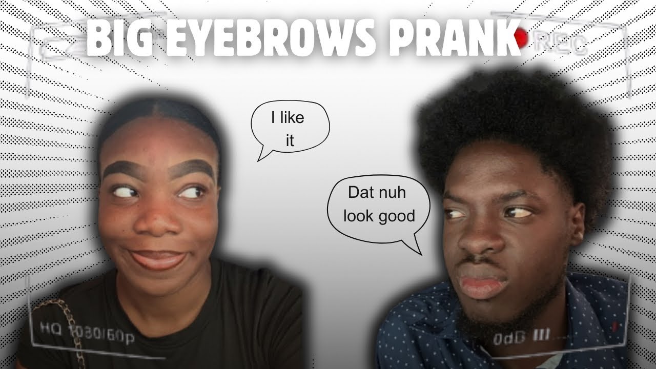 BIG EYEBROWS PRANK ON BOYFRIEND *he cancelled our date*