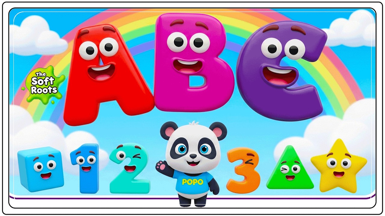 Preschool Learning activities for 3 year olds at home | Learn ABC Phonics Shapes Numbers Colors 🌈