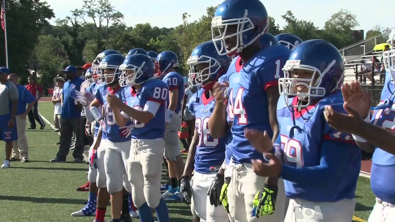 American Girls Join Boys Football Team