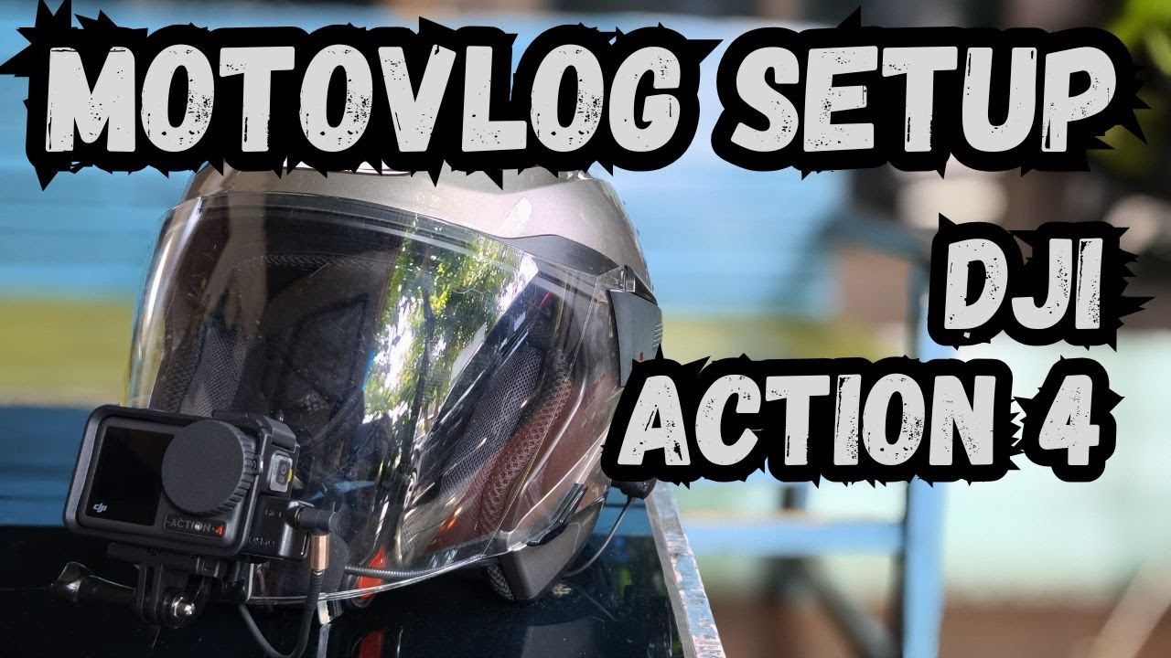 SETTING ACTION CAM DJI ACTION 4 DI HELM HALF FACE‼️BUAT MOTOVLOG CUYY‼️