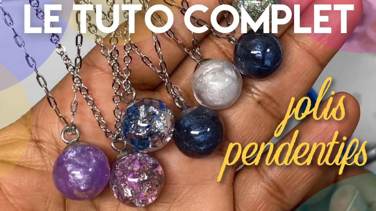 Tuto complet : pendentif en résine UV