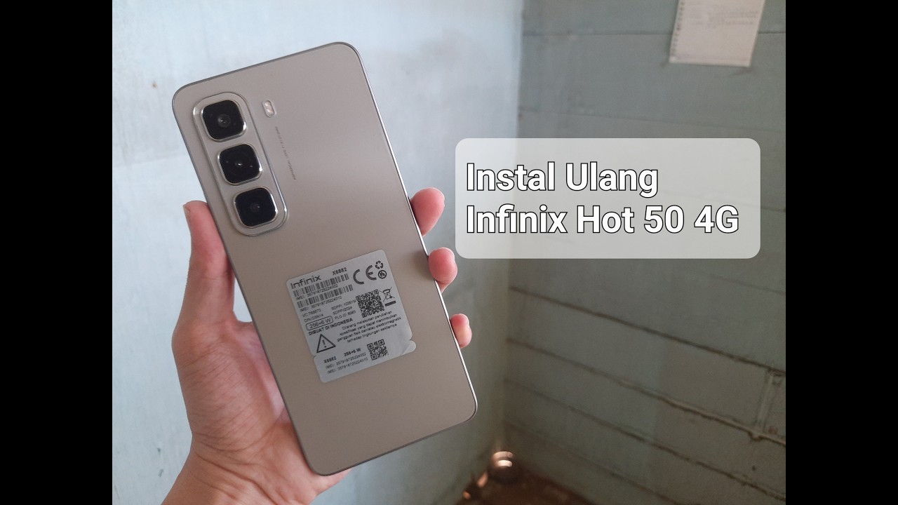 Infinix Hot 50 4G - Instal Ulang