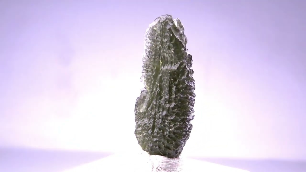 Moldavite A+ fine perfect tear drop jewelry shape 3.3 gram *from collection* a7608