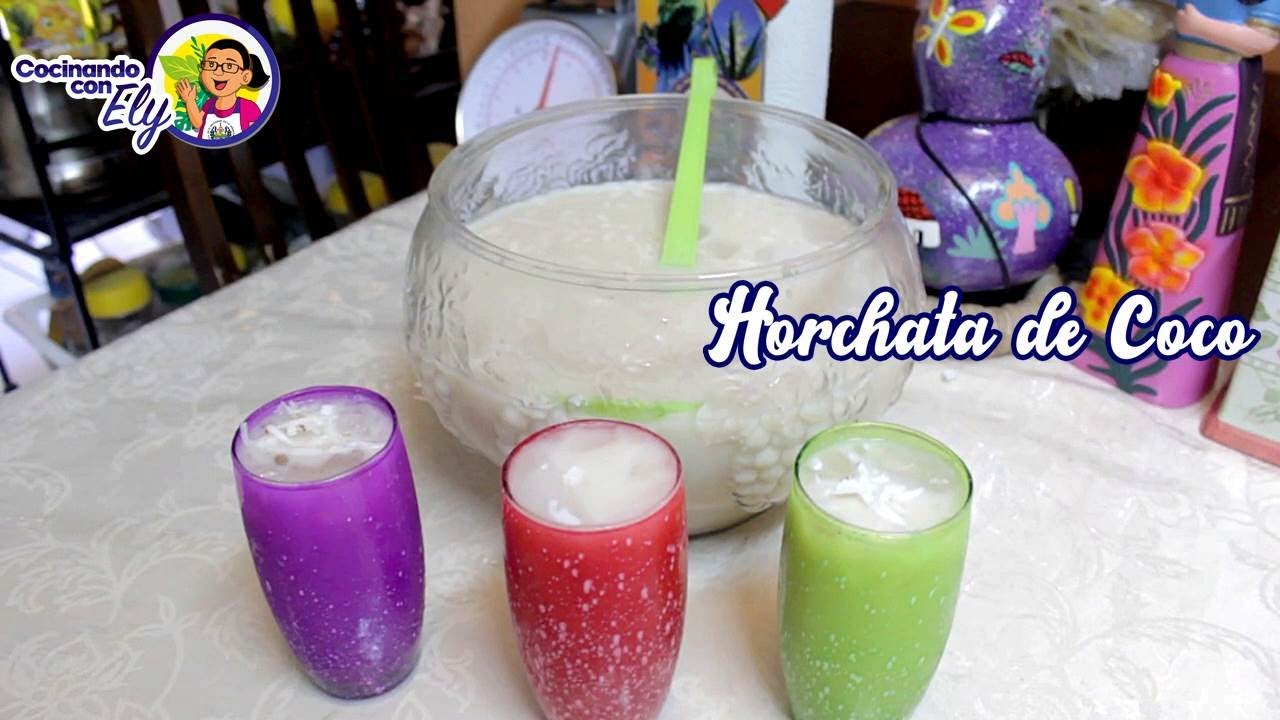 Preparando una Riquísima HORCHATA DE COCO