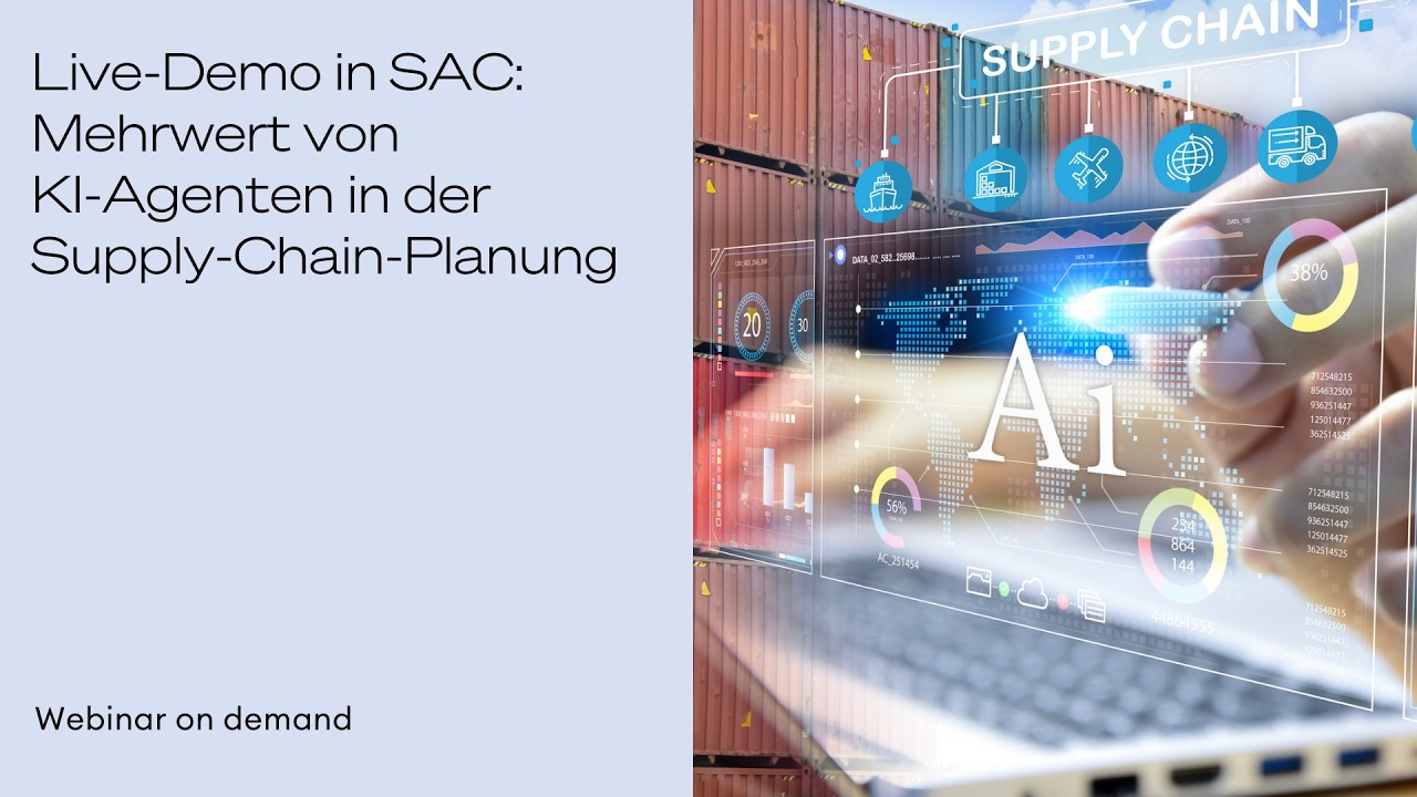 Live-Demo in SAC: Mehrwert von KI-Agenten in der Supply-Chain-Planung