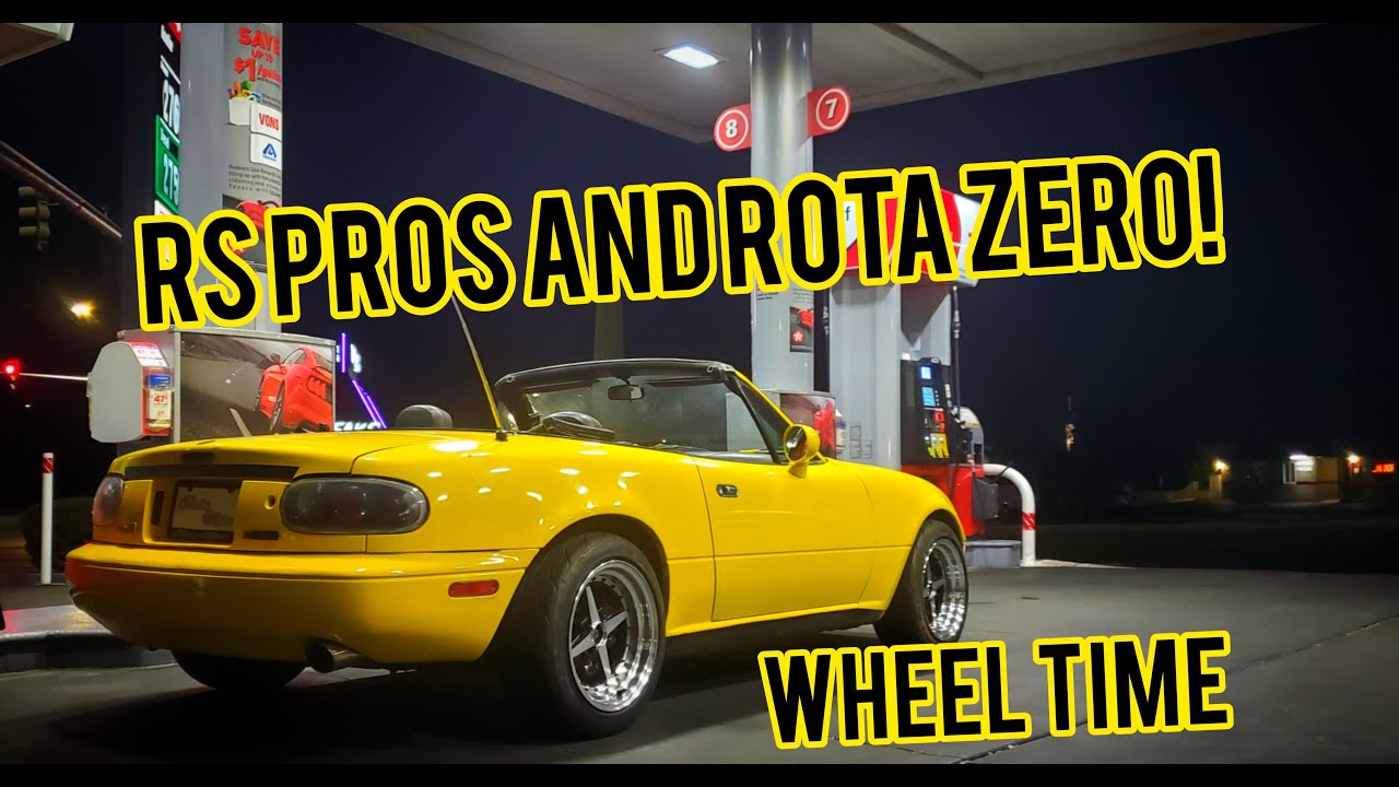 Miata Project Gets Federal 595 Rs Pro and Rota Zero plus!!