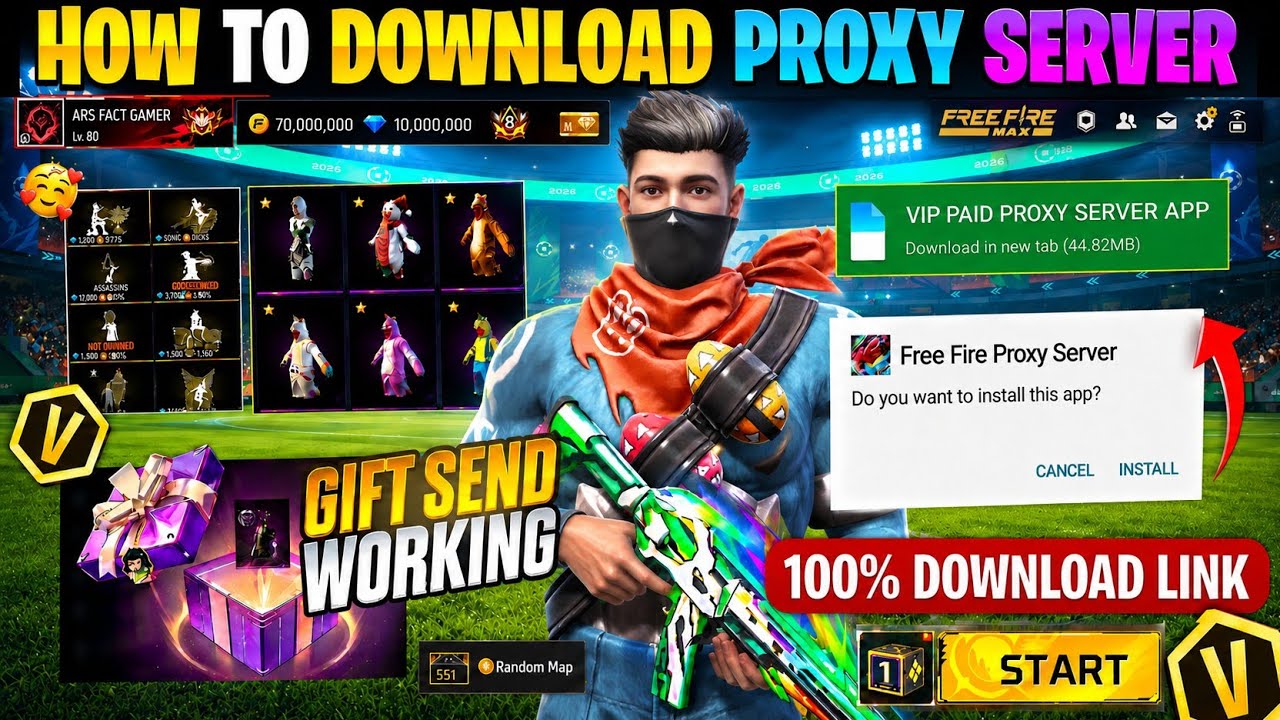 V-VIP Proxy Server ☠️🔥Proxy Server Kaise Download Karen || How To Download Proxy Server Free Fire