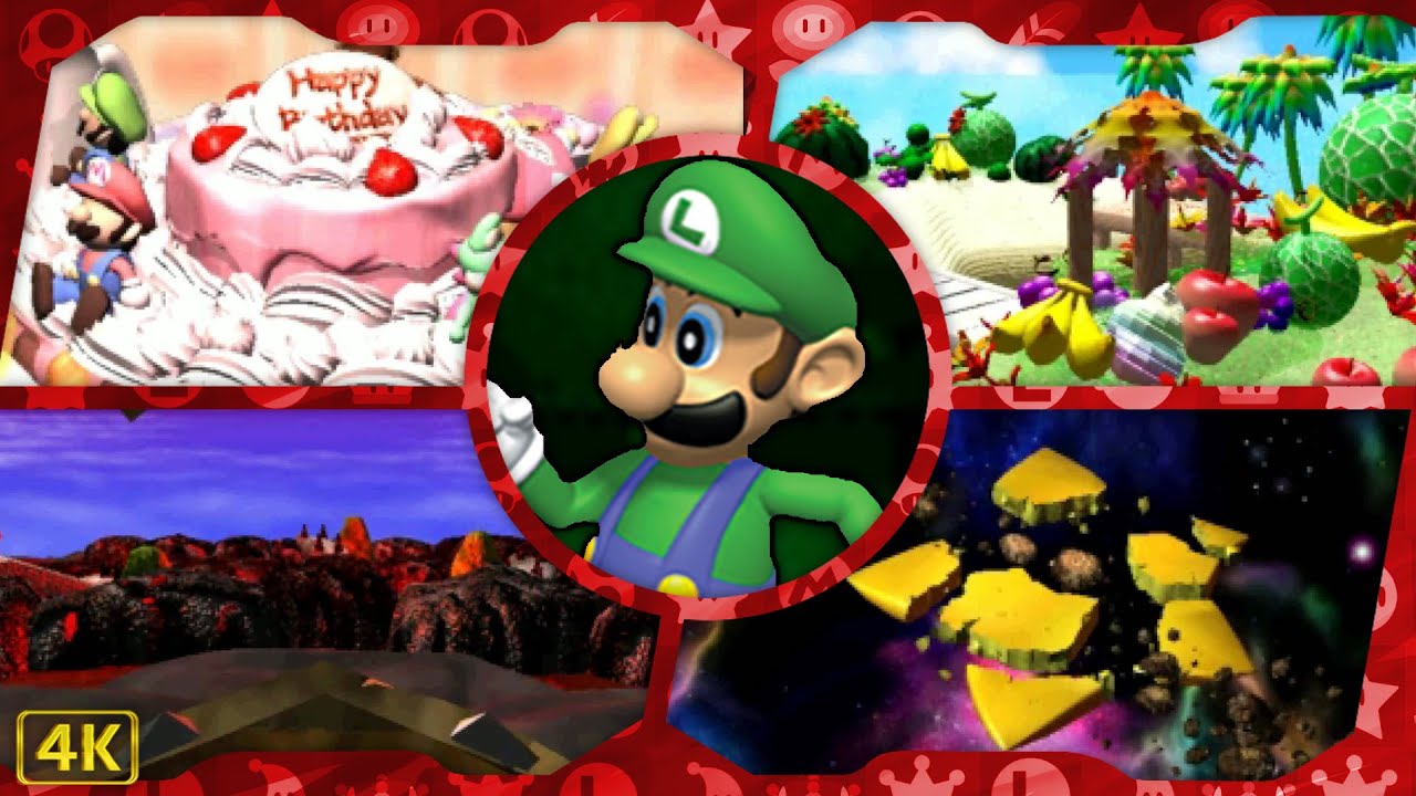 Mario Party for N64 ⁴ᴷ Full Playthrough (All Boards, Luigi gameplay)