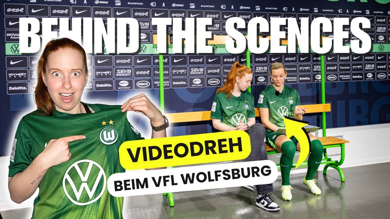 🎥 BTS-Vlog: Ich durfte Videos mit den VfL Wolfsburg-Spielerinnen drehen 👀