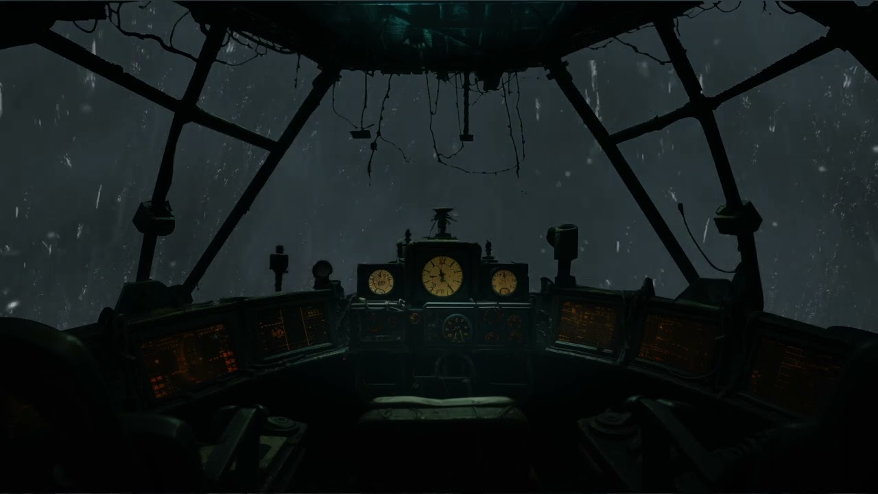 🌊Soothing Night Rain on Boat Deck 🛳️ 휴식과 수면을 위한 바다 빗소리⛈️Heavy Rain & Thunder for Sleep