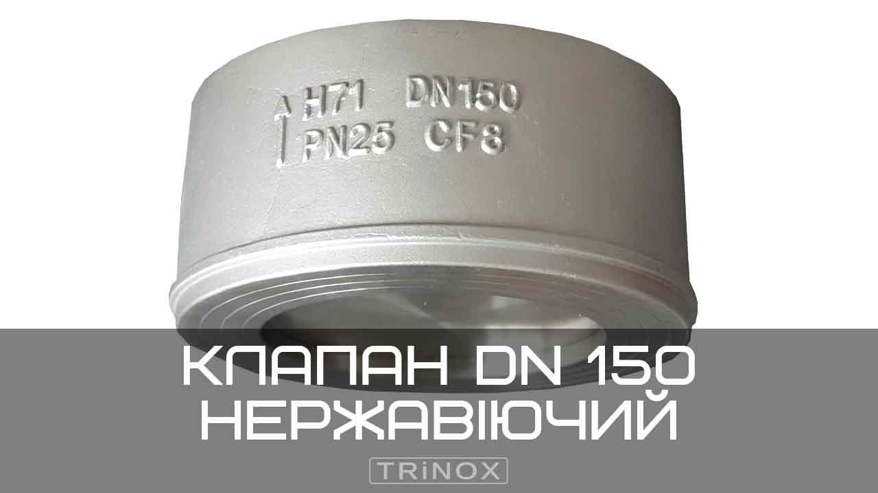 Нержавіючий клапан міжфланцевий Dn 150 AISI 304 | TRiNOX #aisi304