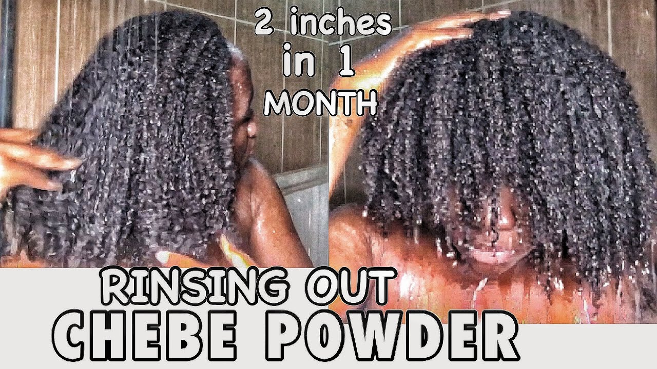 I LEFT CHEBE POWDER AND KARKAR OIL IN MY HAIR FOR 1 MONTH AND THEN RINSED IT OUT! THIS HAPPENED!