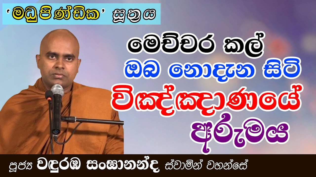 🤯 මෙච්චර කල් ඔබ නොදැන සිටි විඤ්ඤාණයේ අරුමය! මධුපිණ්ඩික සූත්‍රය │ Ven. Wanduramba Sangananda Thero