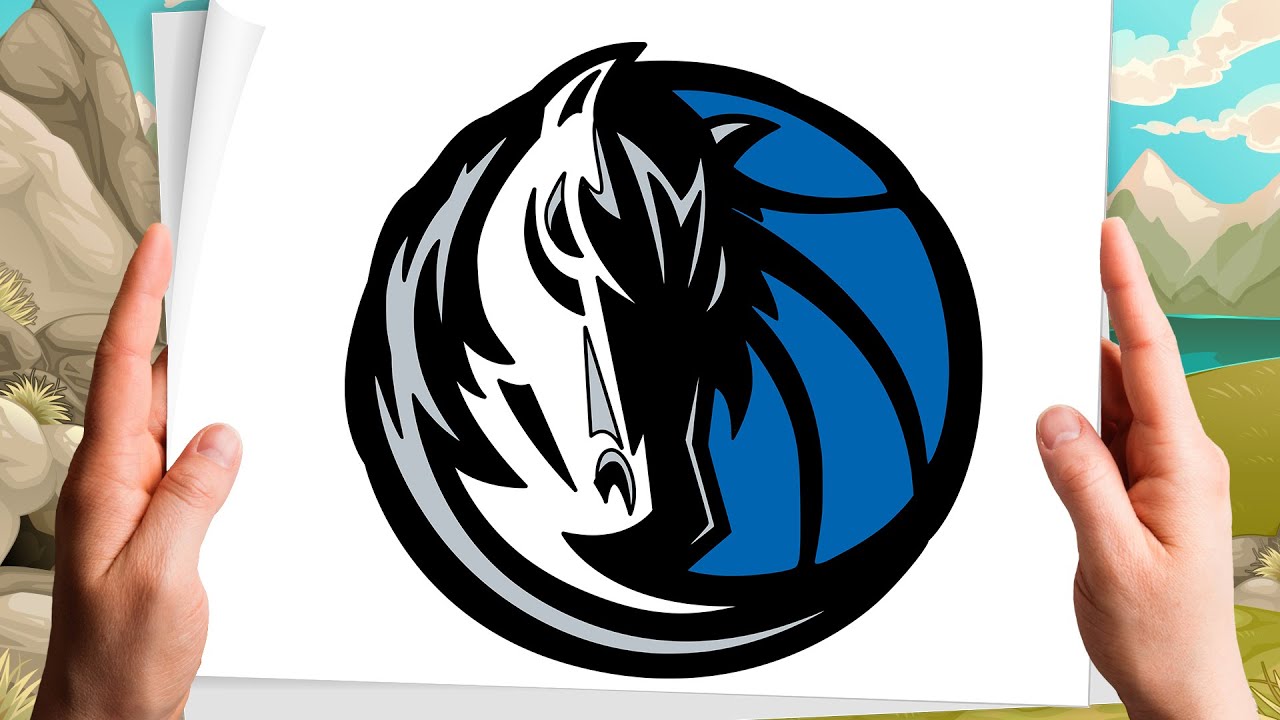 🆕How To Draw The Dallas Mavericks Logo