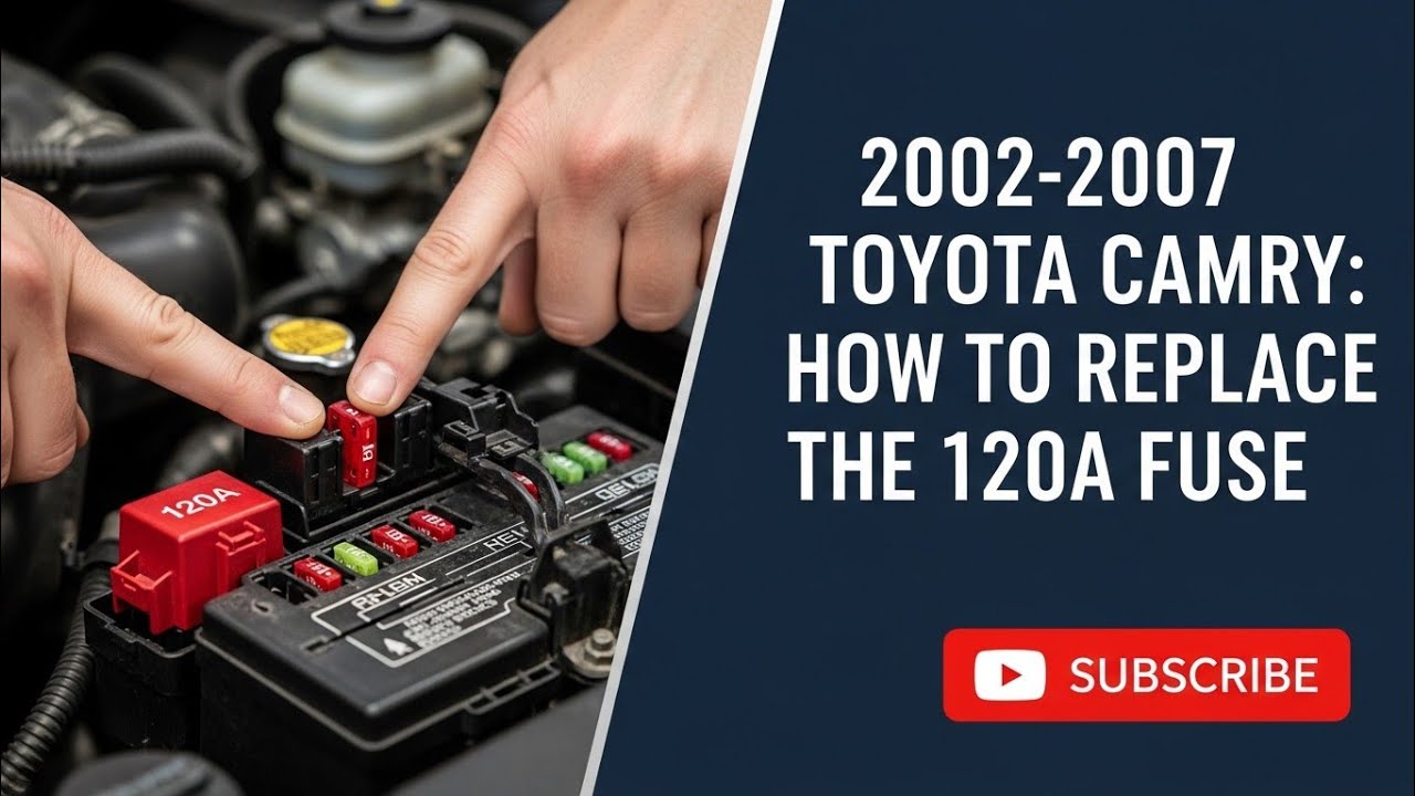 Как заменить предохранитель на 120 В на Toyota Camry 2002-2007 годов выпуска после того, как маши...