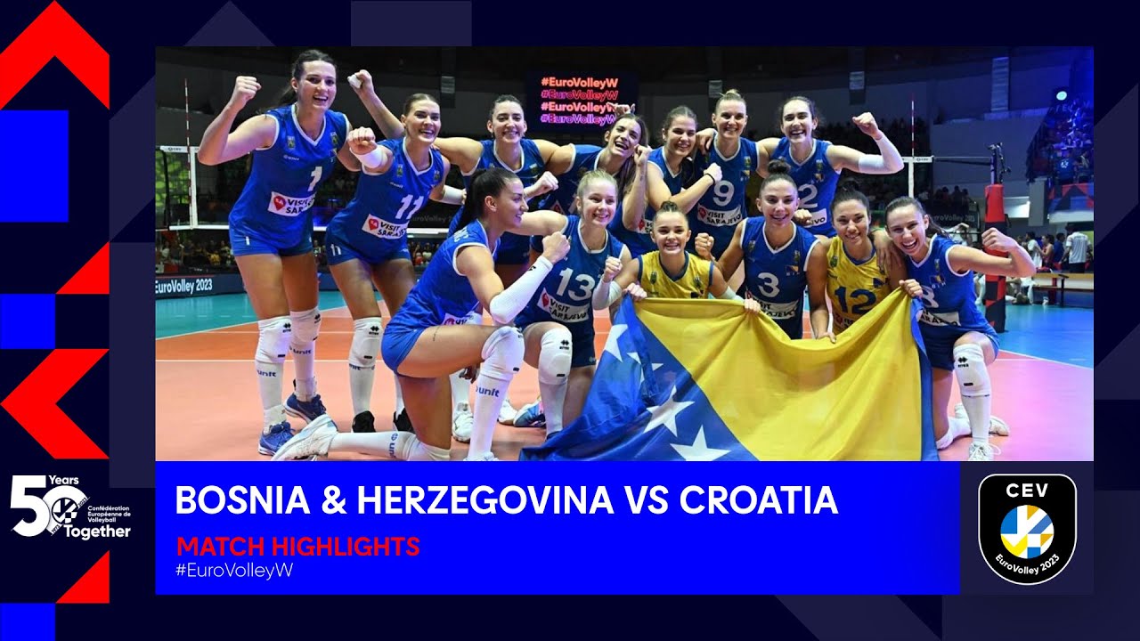 Bosnia & Herzegovina vs. Croatia I Match Highlights I CEV EuroVolley 2023 Women
