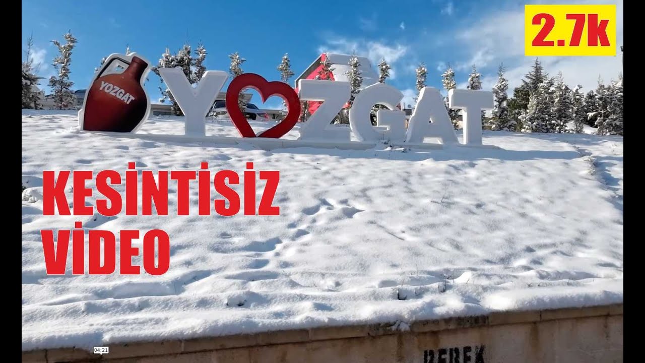 YOZGAT 11 NİSAN 2025 KAR YAĞIŞI
