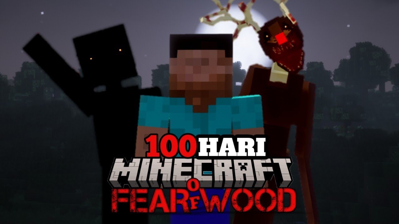100 Hari Di Minecraft Hardcore Fear Of The Woods