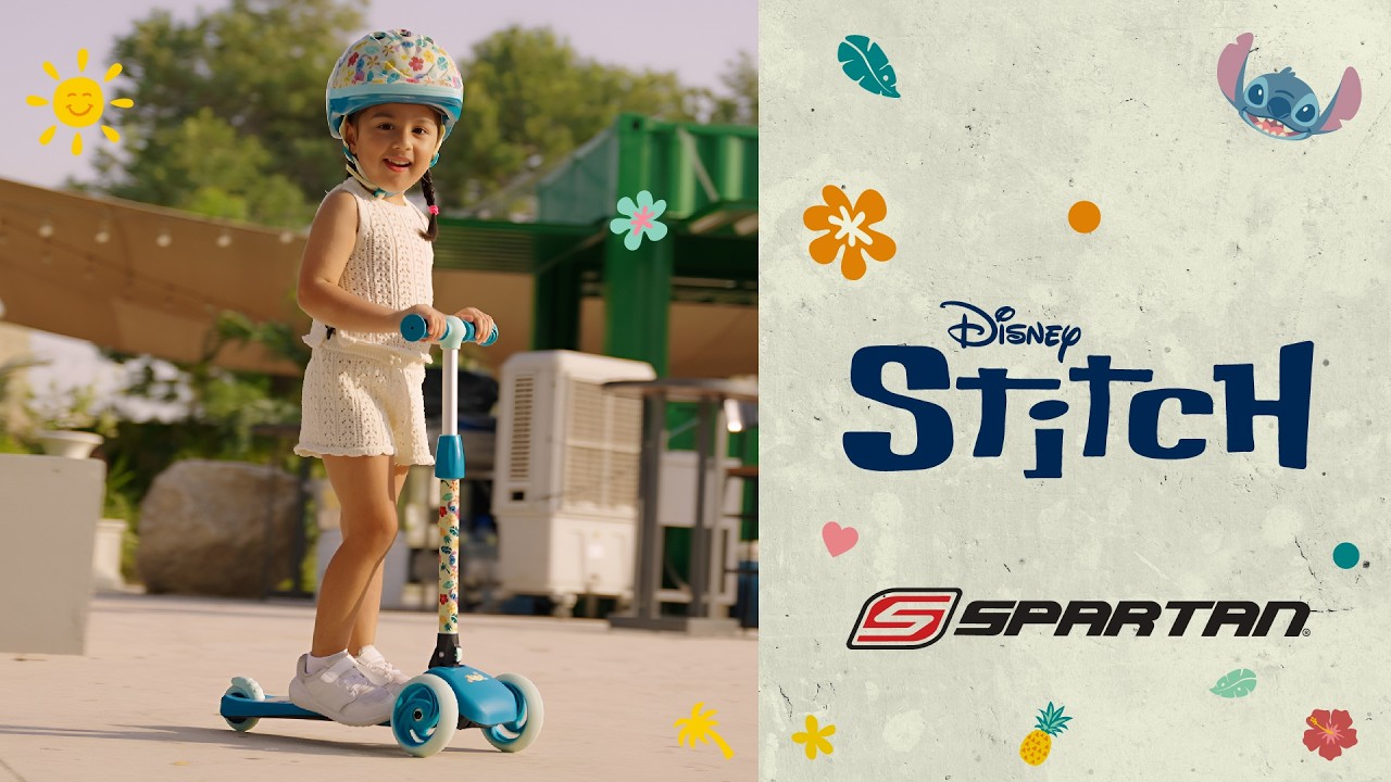 Spartan Stitch 3-Wheel LED Folding Scooter