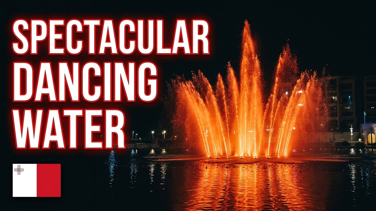 Watch: Spectacular Dancing Water Fountain In Malta #Travel