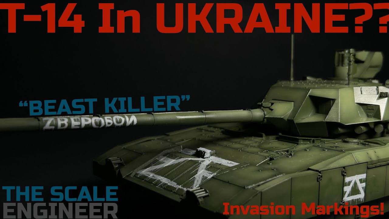 Post Shading and Painted Markings on Russian Green | 1:35 Takom T 14 Armata | 4K