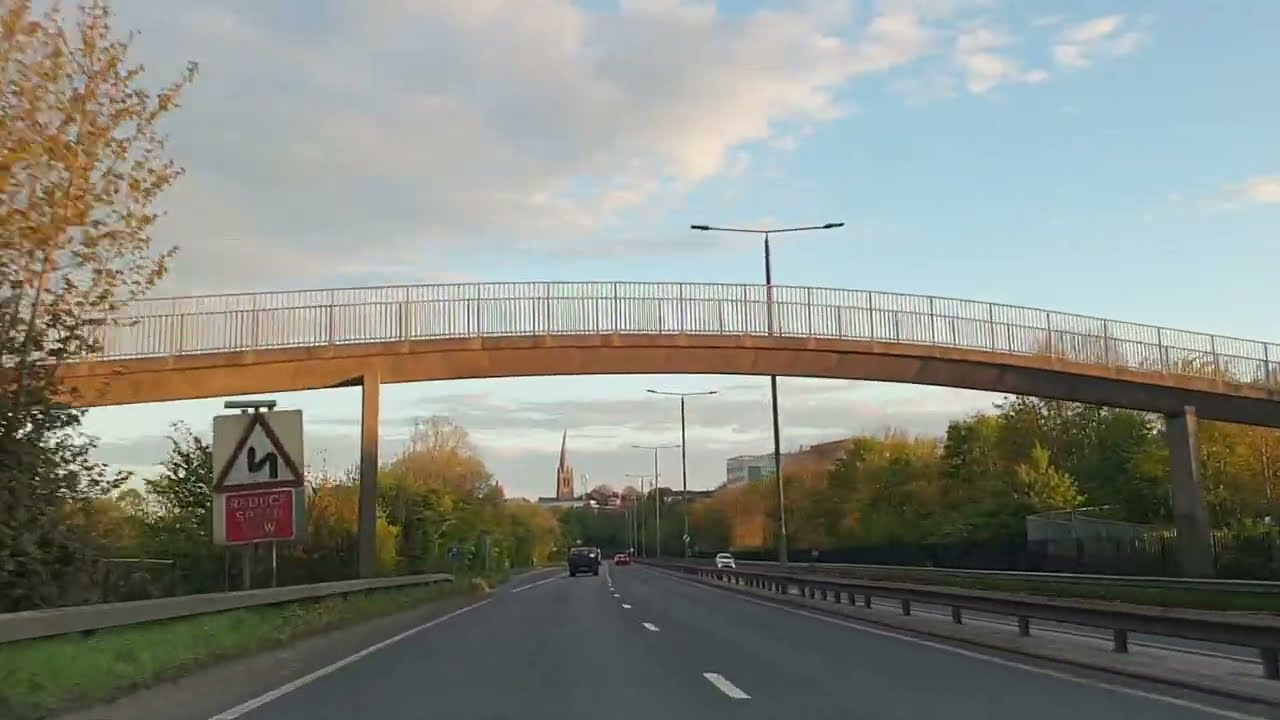 4K Drive UK || Driving in Chesterfield, Derbyshire