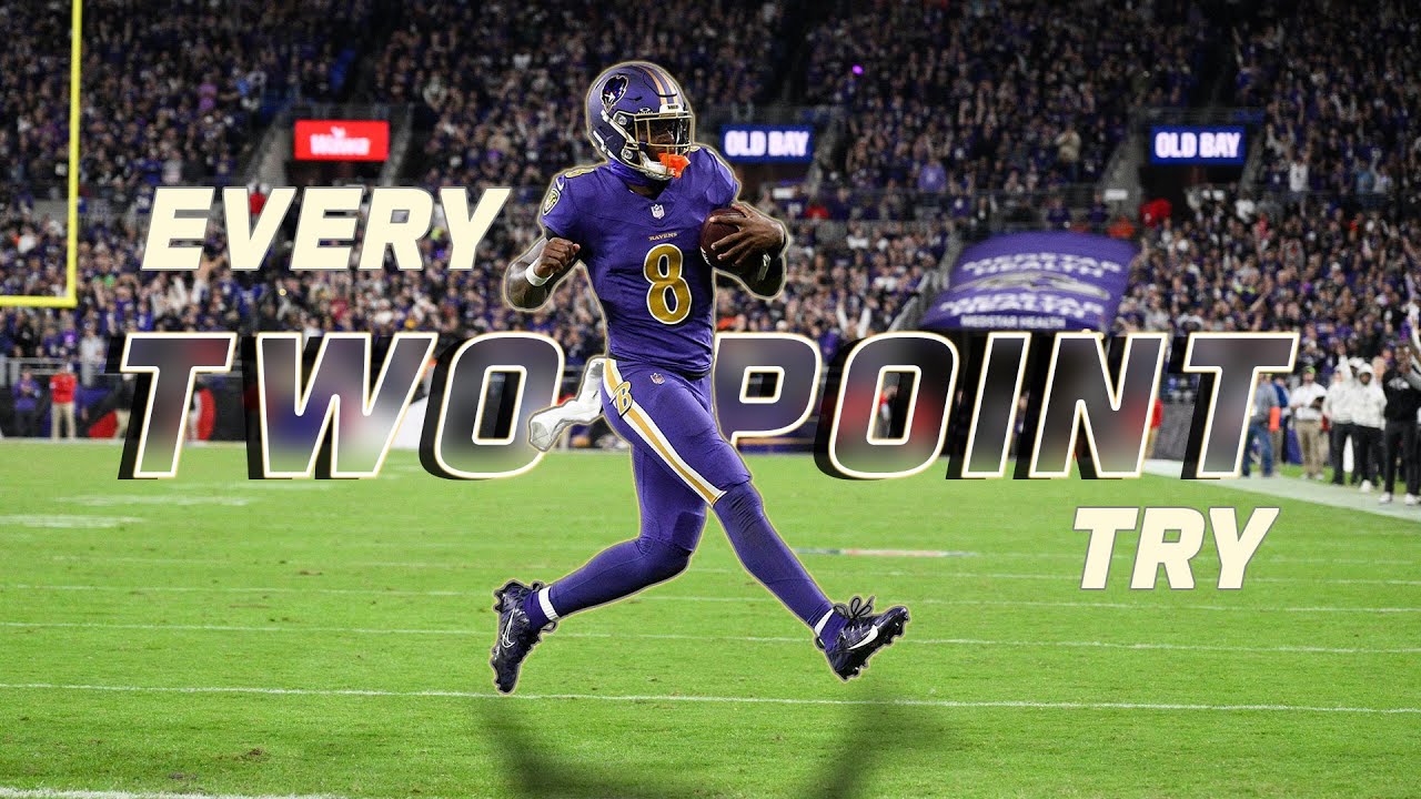 Every Two Point Conversion Attempt from the 2024 NFL Season