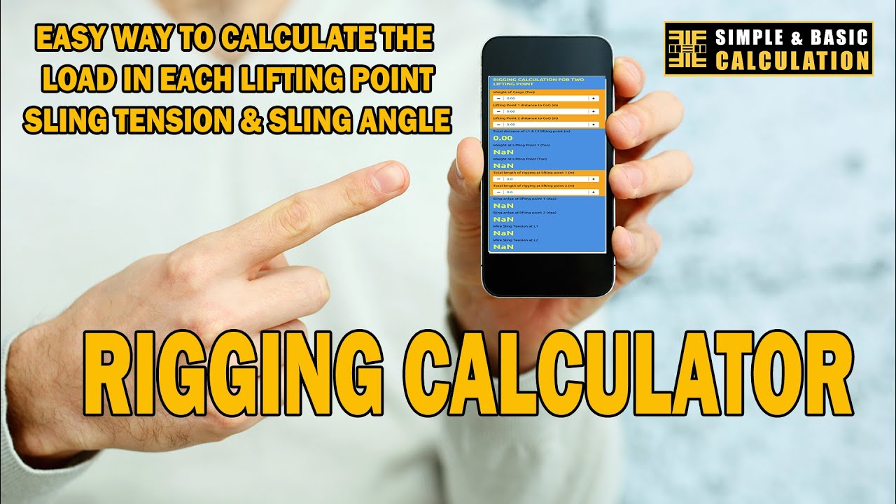 The Best Rigging Calculator Made Easy #rigging #crane #lifting