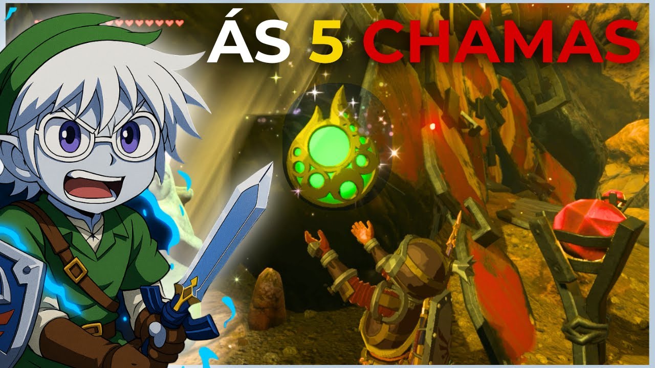Zelda BOTW: Como resolver o Rucco Maag Shrine (Five Flames)! solução rápida + baús