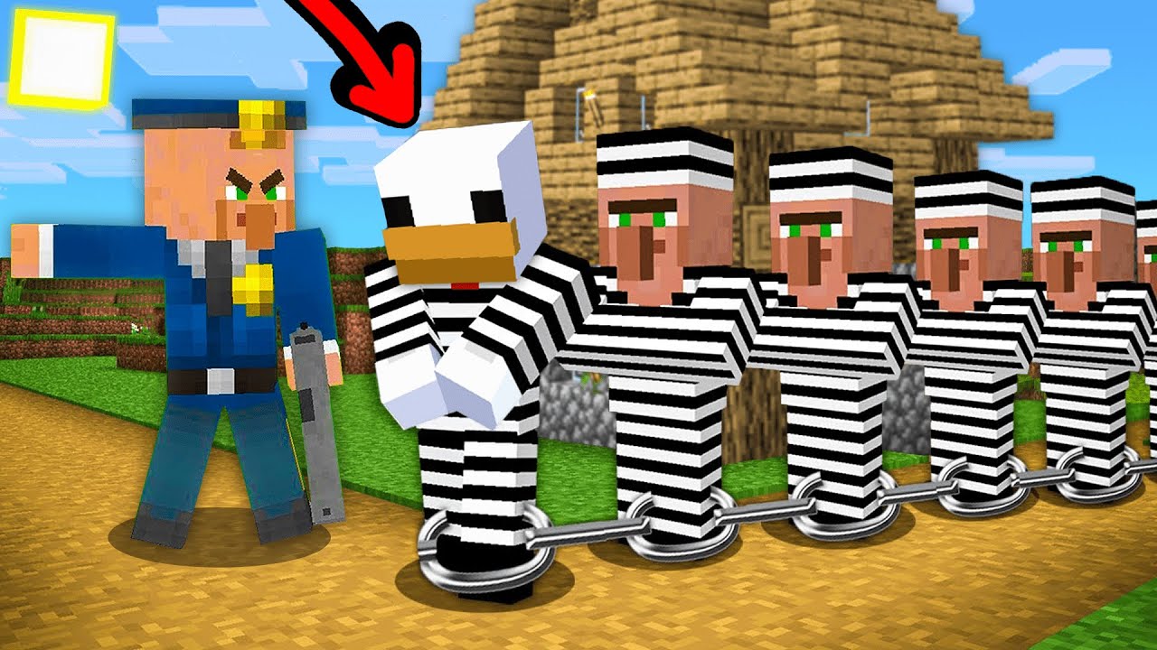 TOUT les Villageois ont &eacute;t&eacute; EMPRISON&Eacute;S dans mon Village Minecraft !