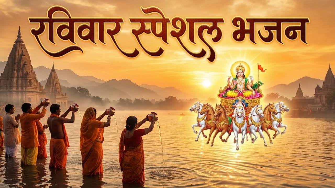 रविवार स्पेशल भजन | सूर्य देव की महिमा अपारपावन सूर्य देव भजनॐ सूर्याय नमःसूर्य देव का शक्तिशाली भजन