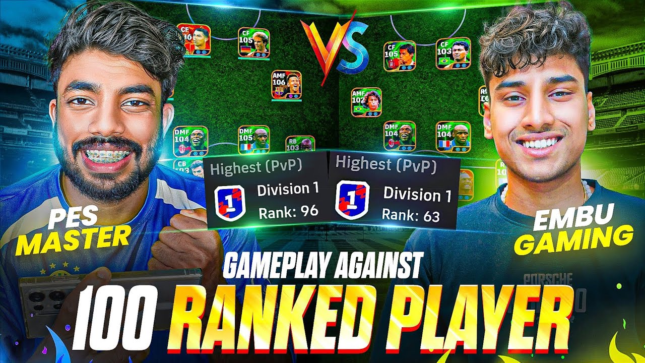 PES MASTER 🆚️ EMBU GAMING || GAMEPLAY AGAINST KERALA'S TOP RANKED PLAYER 🥵🔥 || 2ND LEG❤️‍🔥