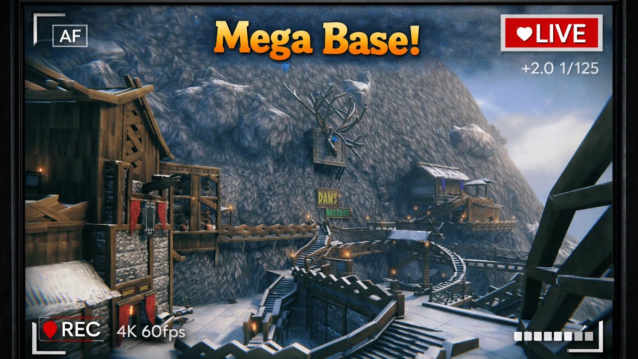 Mountain Base and Sunday Scaries - LIVE Day 90+ Valheim Builder Mode