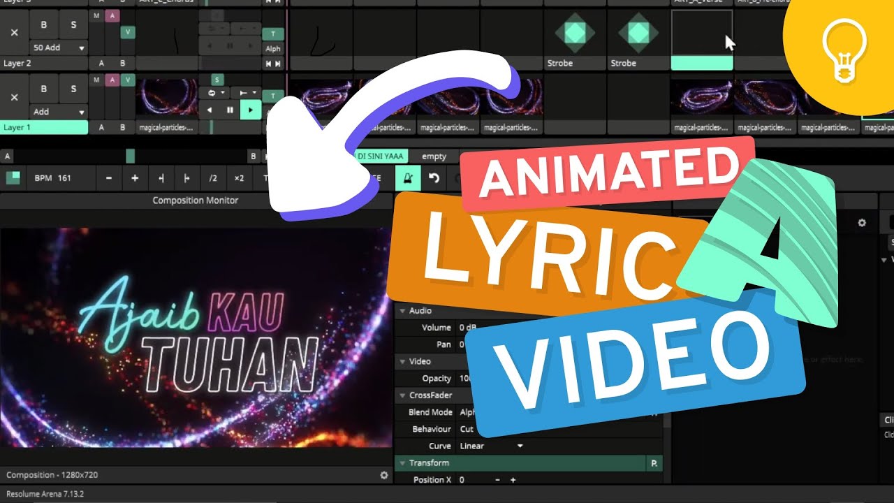 Ini Caranya Main Lyric Video di Resolume Arena 7!