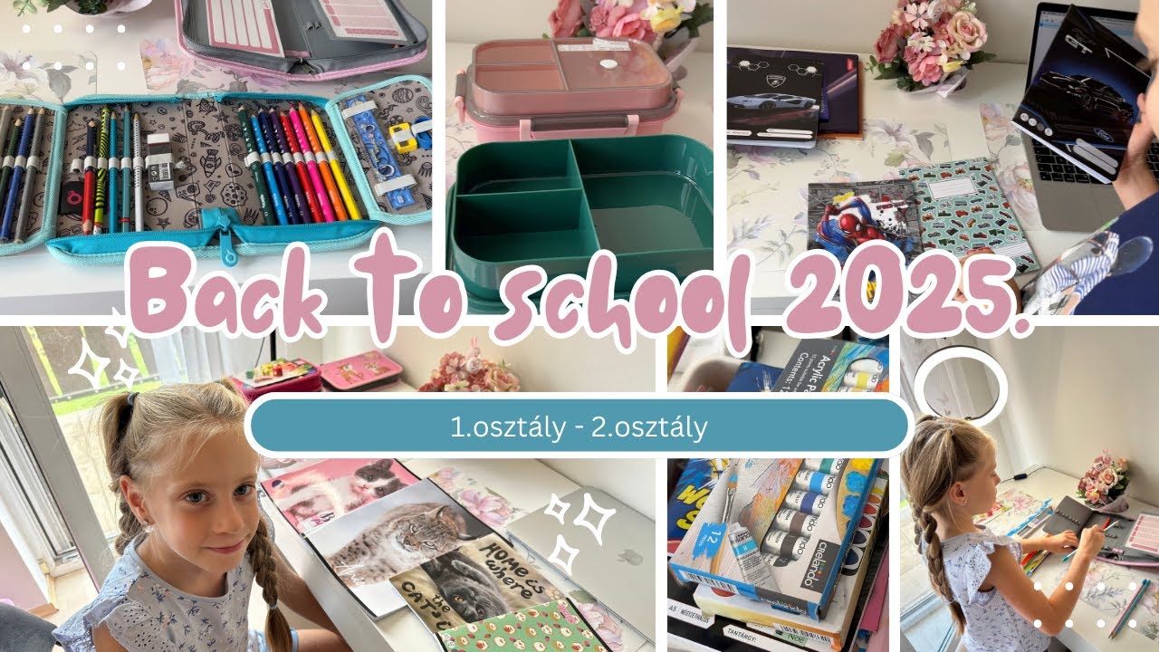 🏫 BACK TO SCHOOL HAUL |1.OSZTÁLY & 2.OSZTÁLY| Vissza a suliba 2025 🎒✏️