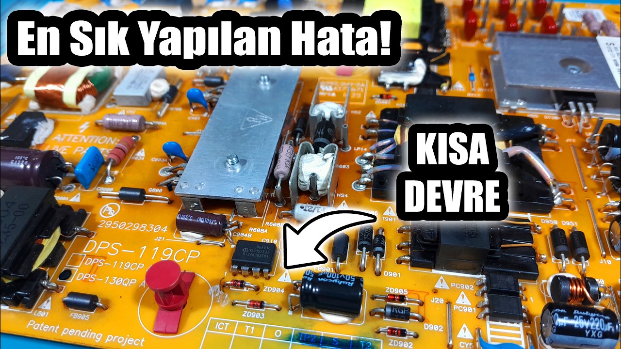 En Sık Yapılan Hata Kart Üzerinde Kısa Devre Ölçmek! Philips Power Board