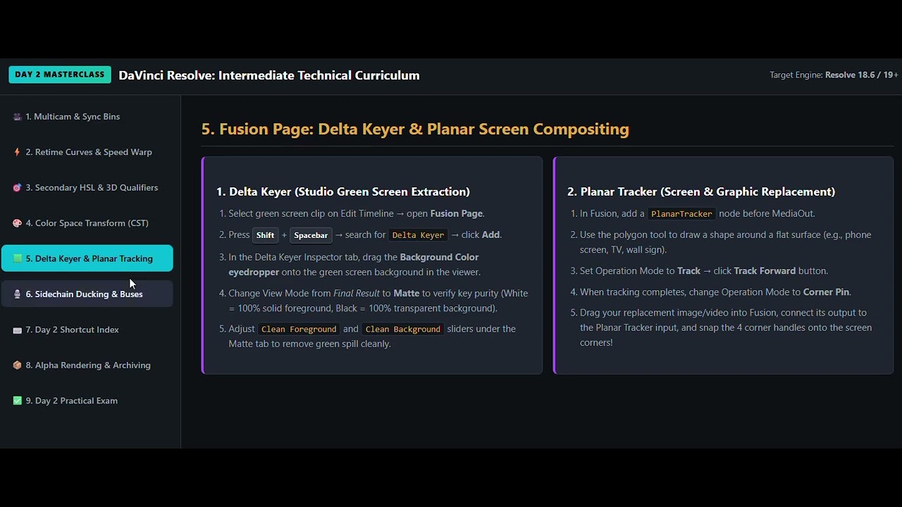 DaVinci Resolve Day 2 Deep Dive Masterclass