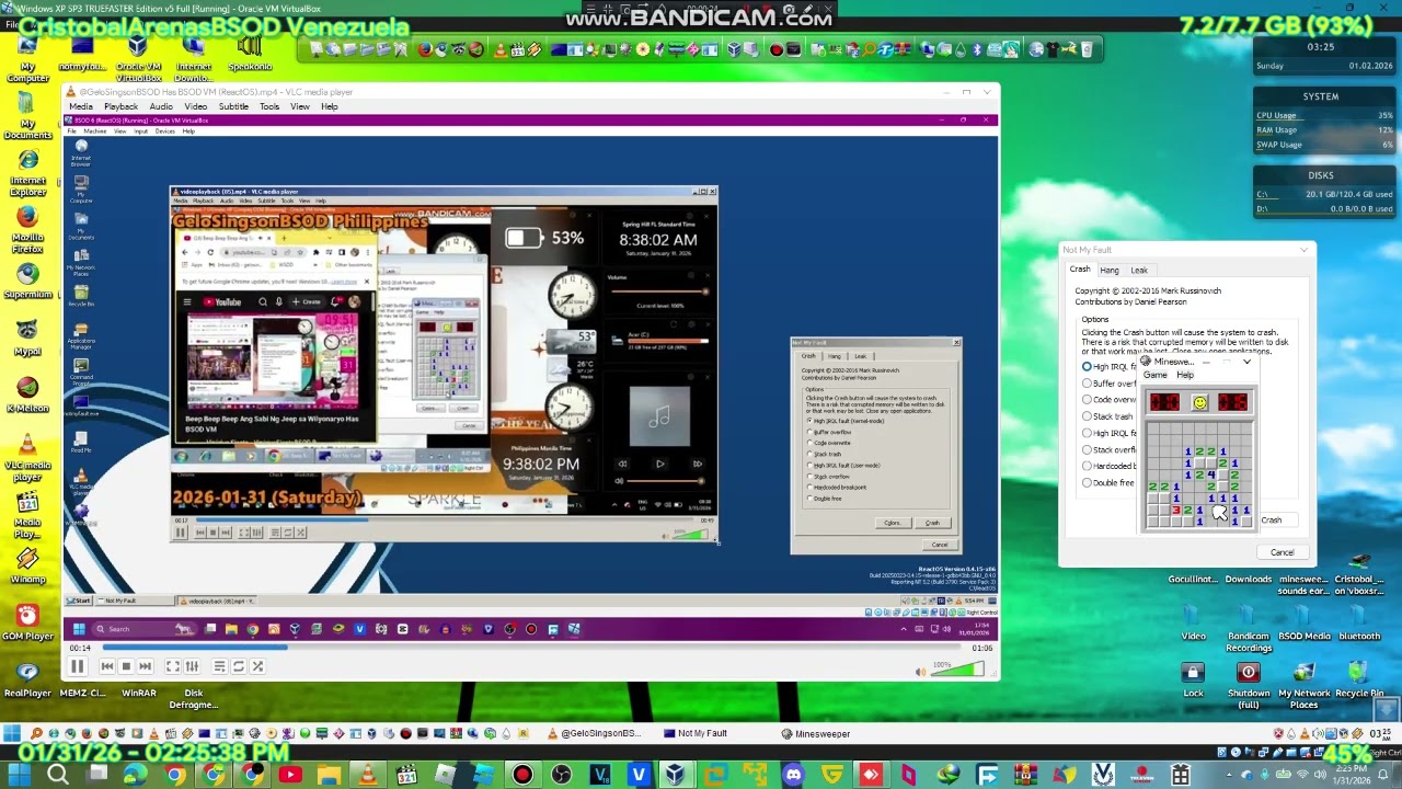 @theneptunefilms2nd has BSOD VM