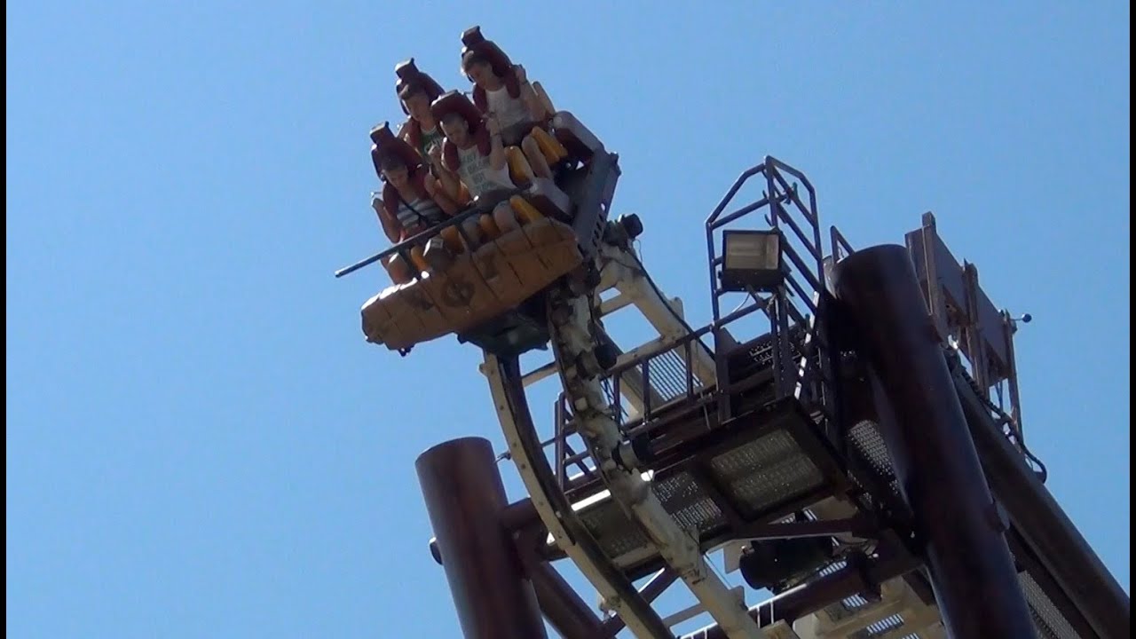 Sequoia Adventure Roller Coaster POV S&S Screamin' Squirrel Gardaland Italy