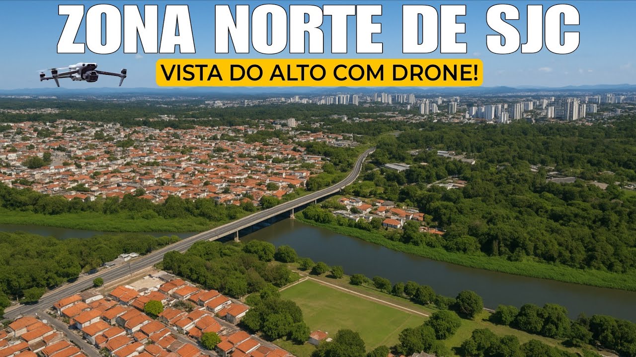 Zona Norte de São José dos Campos | Vista Aérea do Alto com Drone 🚁