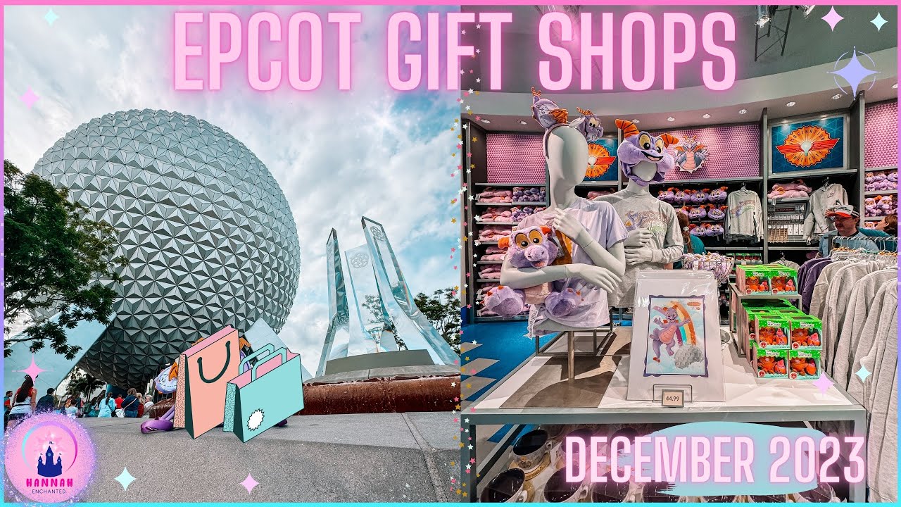 EPCOT Gift Shops Tour Walt Disney World Vlog Theme Park Merchandise Shop With Me Dec 2023 Loungefly