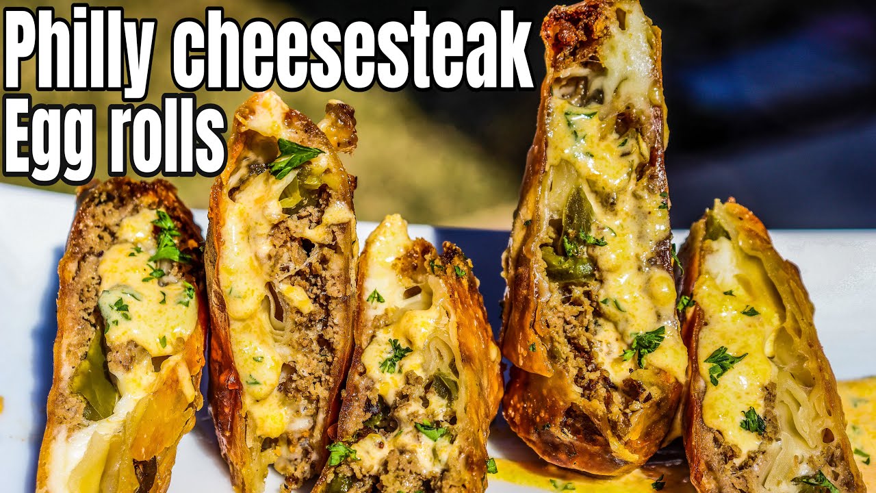 Philly Cheesesteak Egg Rolls | How To Make Egg Rolls | Egg Roll Recipes | Appetizer Ideas