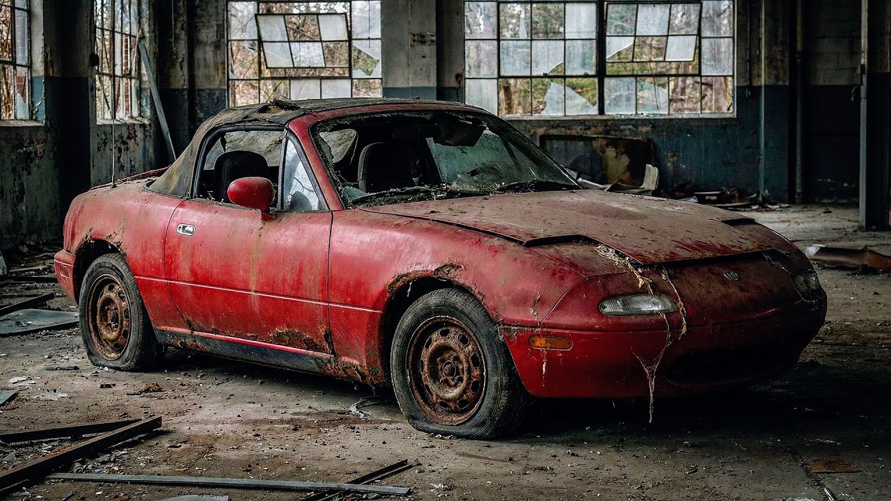 ASMR Car Restoration! 1994 Mazda MX-5 Miata Full Restoration from Total Disrepair to Looking New