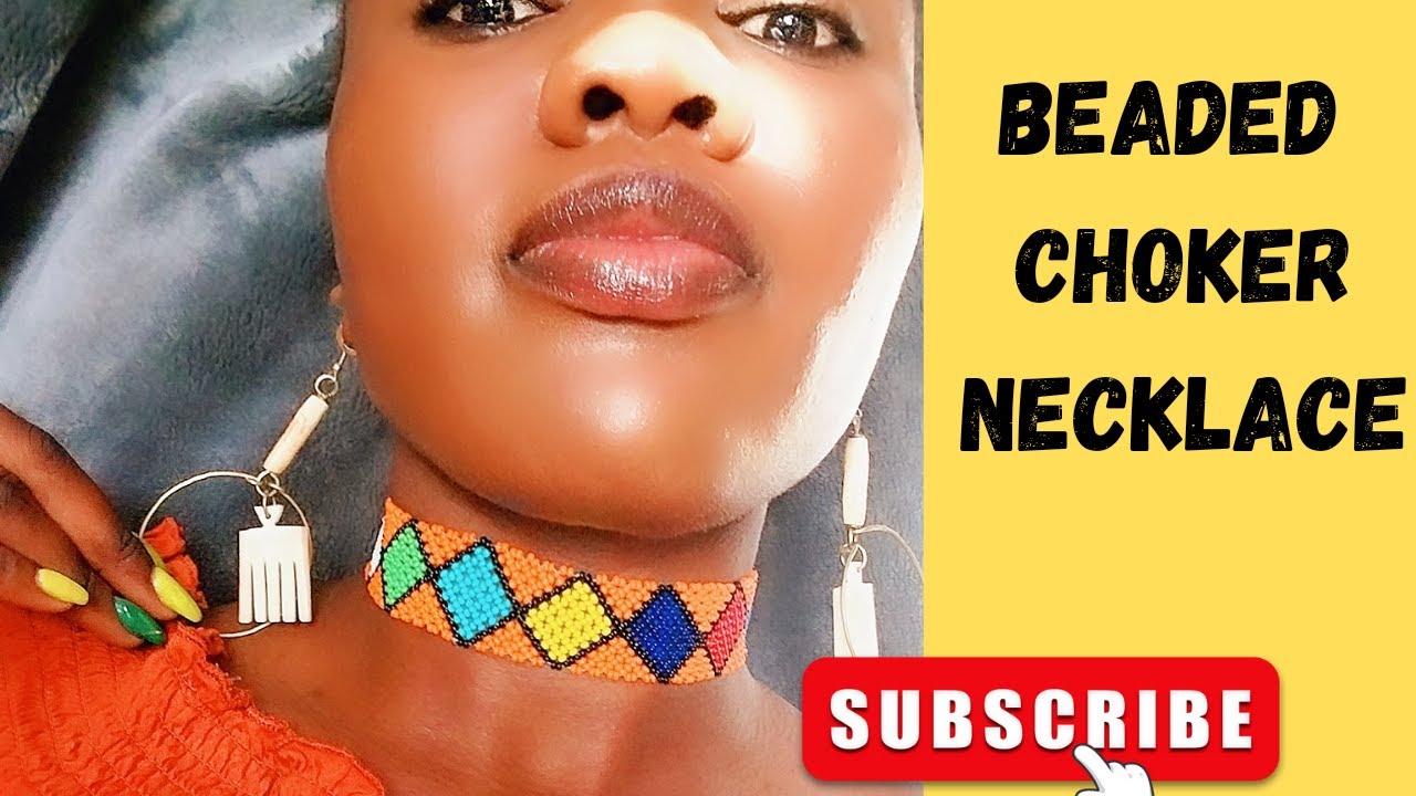 HOW TO MAKE A DIY BEADED CHOKER NECKLACE/ PATTERNS