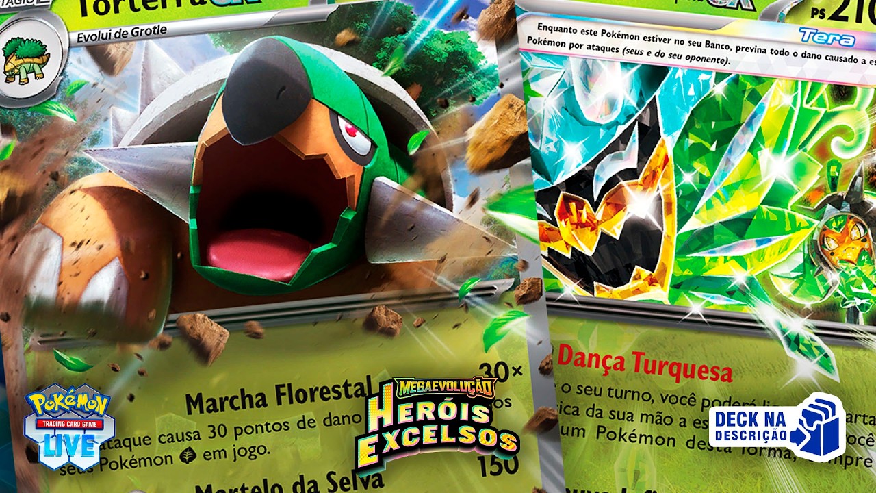 Torterra EX + Ogerpon Máscara Turquesa EX Tera 🍃 Deck na Descrição 🍃Pokemon TCG Live