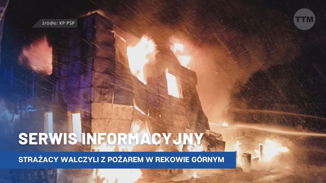 Strażacy walczyli z pożarem w Rekowie Górnym